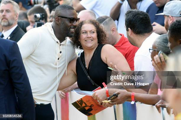 Director Idris Elba attends the UK premiere of "Yardie" at BFI Southbank on August 21, 2018 in London, England.