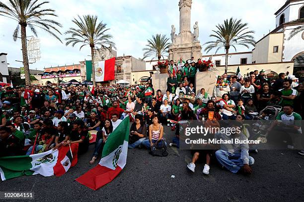 General view at the T-Mobile World Cup Viewing Party at Plaza Mexico on June 11 at Plaza Mexico in Lynwood, CA.