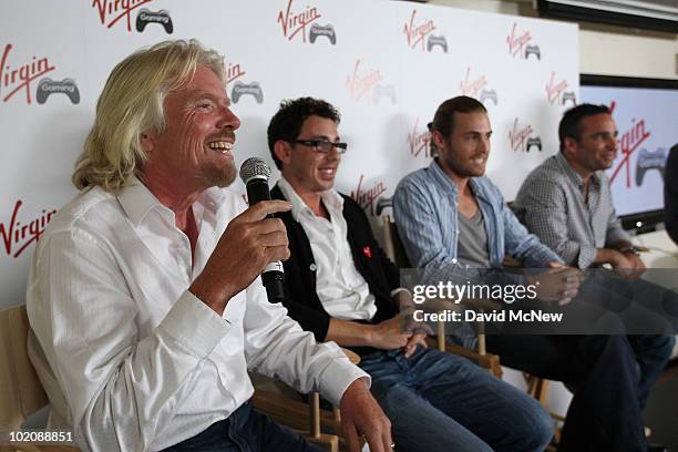 Sir Richard Branson , founder and president of Virgin Group, appears with Virgin Gaming President and Co-Founder William Levy , Vice President of...