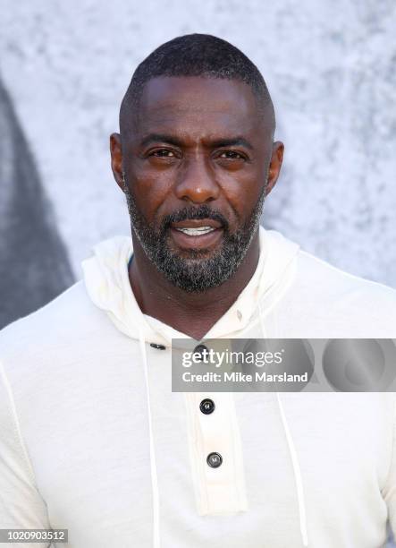 Idris Elba attends the UK premiere of "Yardie" at BFI Southbank on August 21, 2018 in London, England.