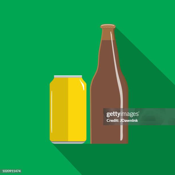 craft beer flat design themed icon with shadow - artisan stock illustrations