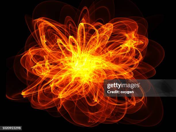 abstract explosion fire background - flash ストックフォトと画像