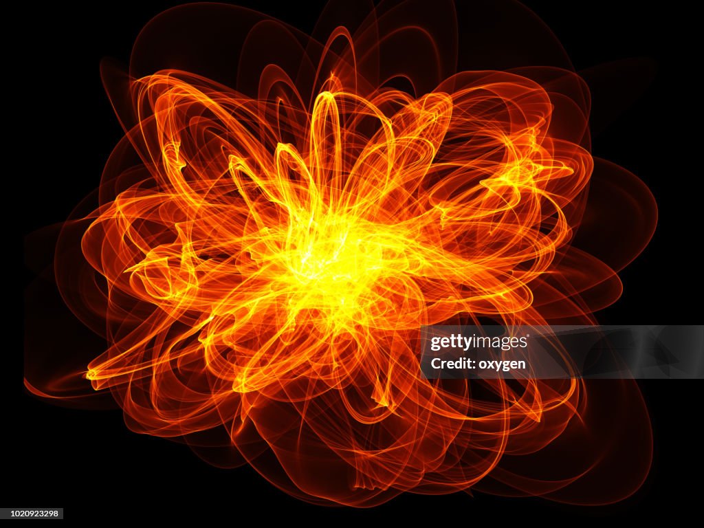 Abstract Explosion Fire background
