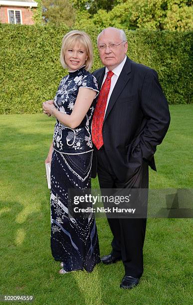 Irina Virganskaya and her father Mikhail Gorbachev attend the annual Raisa Gorbachev Foundation Party at Stud House, Hampton Court on June 5, 2010 in...