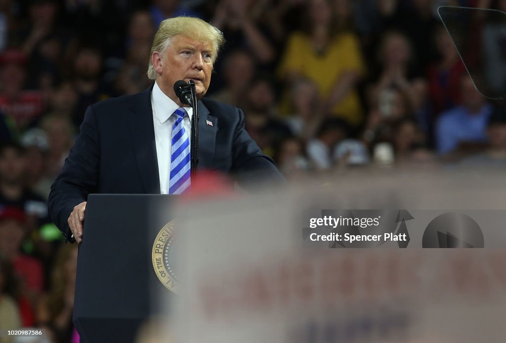 Donald Trump Holds Rally In Charleston, West Virginia