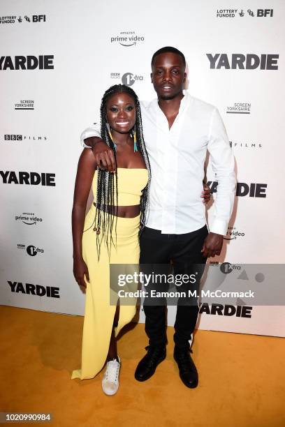 Shantol Jackson and Riaze Foster attend the after party of Yardie. Yardie is released in UK cinemas on 31st August at BFI Southbank on August 21,...