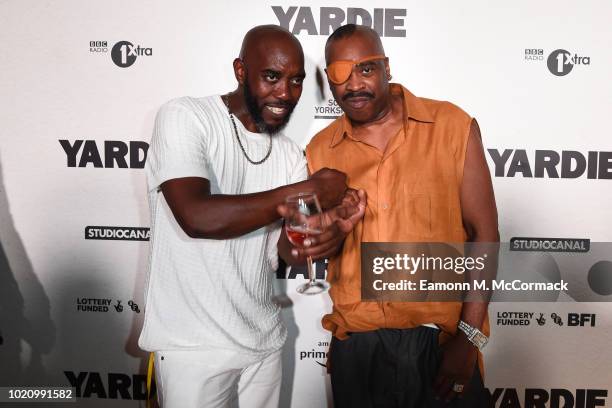 Seani B and Slick Rick attend the after party of Yardie. Yardie is released in UK cinemas on 31st August at BFI Southbank on August 21, 2018 in...