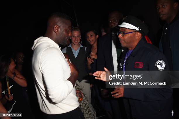 Idris Elba and Spike Lee attend the after party of Yardie. Yardie is released in UK cinemas on 31st August at BFI Southbank on August 21, 2018 in...