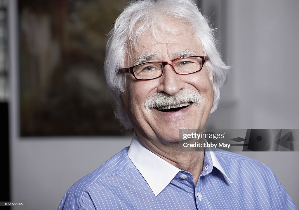 Portrait of mature man, laughing