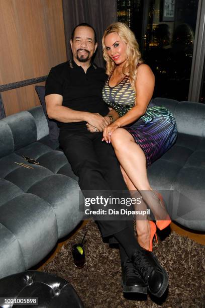 Ice-T and Coco attends WE tv and Traci Braxton celebrate the new season of Braxton Family Values at The Skylark on August 21, 2018 in New York City.