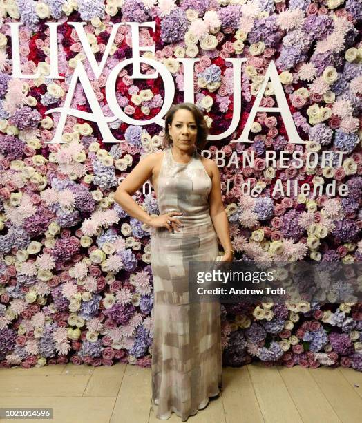 Actress Selenis Leyva attends the opening of Live Aqua: San Miguel de Allende presented by AFAR at Spring Place on August 21, 2018 in New York City.