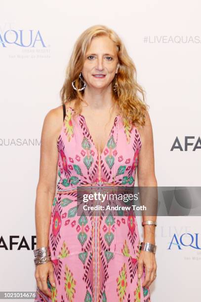 Fashion designer Nanette Lepore attends the opening of Live Aqua: San Miguel de Allende presented by AFAR at Spring Place on August 21, 2018 in New...