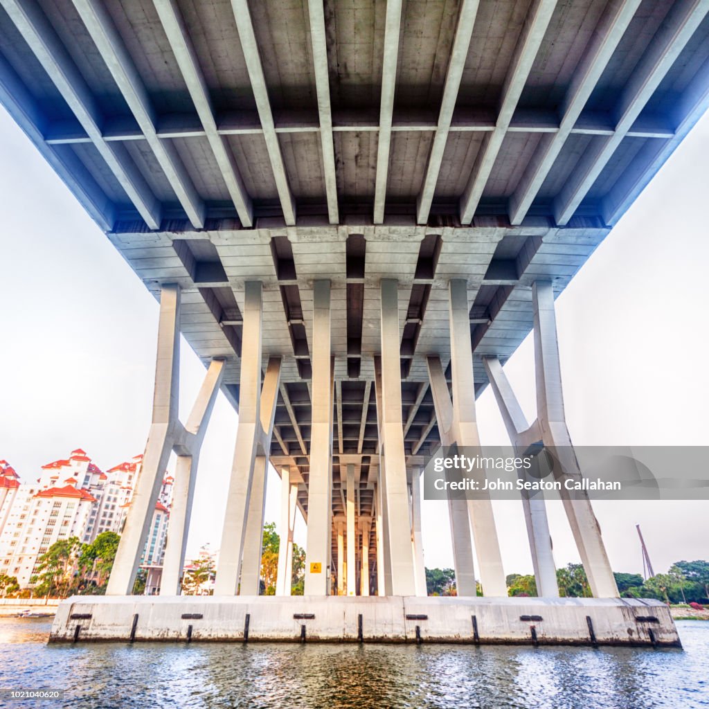 Singapore The Merdeka Bridge High-Res Stock Photo - Getty Images