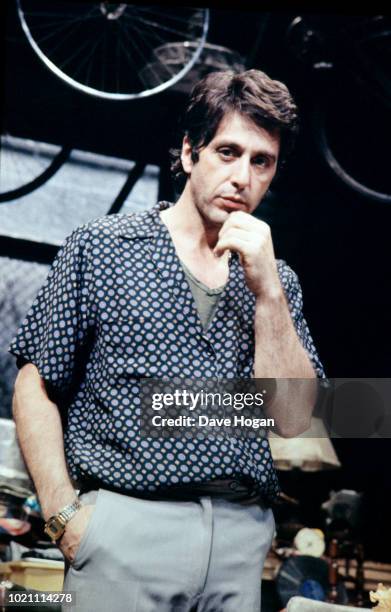 American actor Al Pacino on stage in David Mamet’s play 'American Buffalo' in the West End, London in 1984.