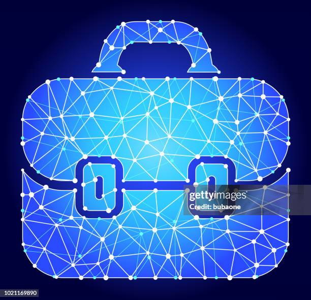 briefcase blue triangle node vector pattern - tool box pattern stock illustrations