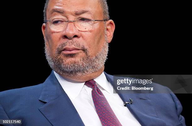 Richard "Dick" Parsons, chairman of Citigroup Inc., pauses during the Bloomberg Link Boards & Risk Briefing conference in Washington, D.C., U.S., on...