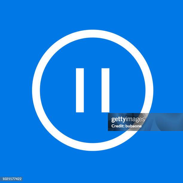 pause icon - pause button stock illustrations
