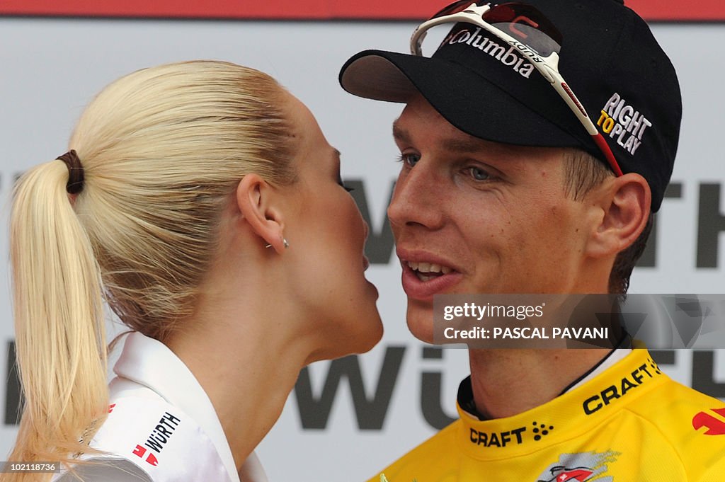 German Tony Martin celebrates his yellow