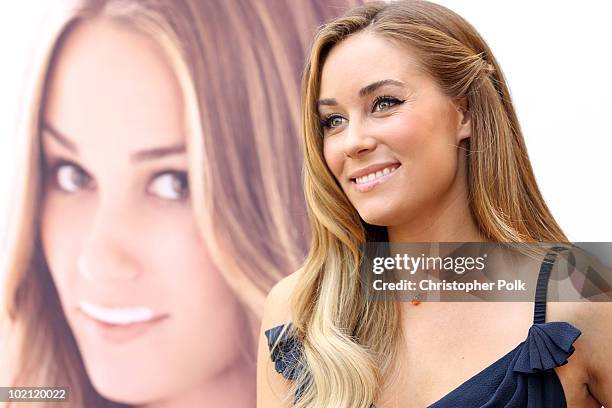 Lauren Conrad unveils her national Milk Mustache "got milk?" ad and encourages teens to drink milk to get gorgeous from the inside out at The Grove...