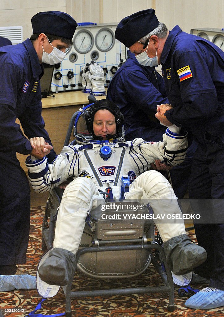US astronaut Shannon Walker gets placed
