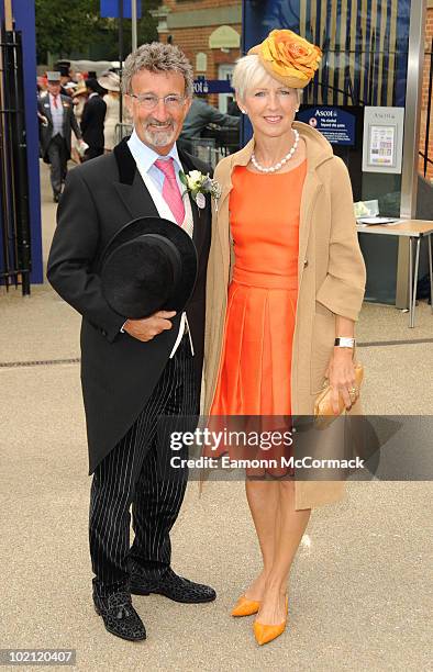 Eddie Jordan and Marie Jordan attend Royal Ascot at Ascot Racecourse on June 15, 2010 in Ascot, England.