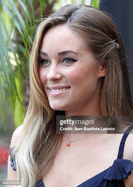 Lauren Conrad unveils a new national Milk Mustache "Got Milk?" campaign at The Whisper Lounge on June 15, 2010 in Los Angeles, California.