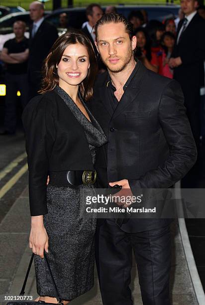 Charlotte Riley and Tom Hardy attend the English National Ballet's Summer Party at The Dorchester on June 15, 2010 in London, England.