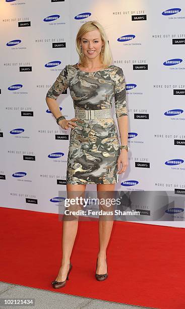 Sarah Manners attends the Samsung Galaxy S launch on June 15, 2010 in London, England.