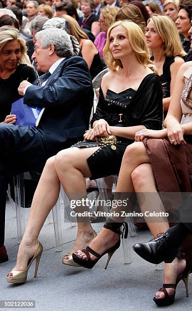 Lorella Cuccarini attends the RAI Autumn / Winter 2010 TV Schedule held at Castello Sforzesco on June 15, 2010 in Milan, Italy.