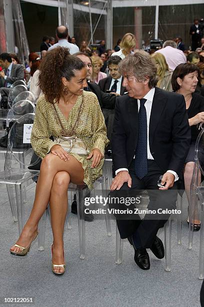 Laura Barriales and Fabrizio Del Noce attend the RAI Autumn / Winter 2010 TV Schedule held at Castello Sforzesco on June 15, 2010 in Milan, Italy.