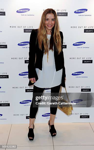 Elen Rives attends the launch of the Samsung Galaxy S Smartphone held at Altitude Bar on June 15, 2010 in London, England.
