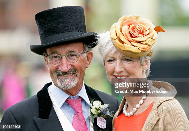 Eddie Jordan and Marie Jordan attend day one of Royal Ascot at Ascot Racecourse on June 15, 2010 in Ascot, England.