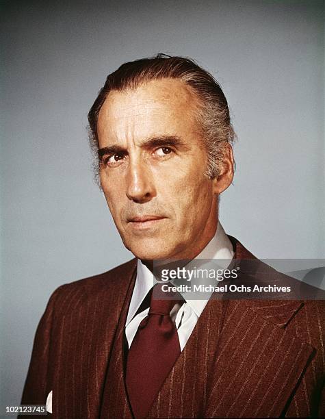 Actor Christopher Lee in a scene from the movie 'Return From Witch Mountain' in 1977 in Los Angeles, California.
