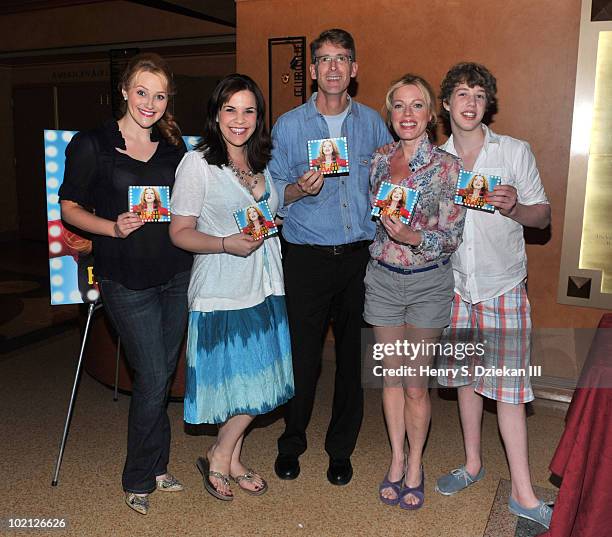 Actress Betsy Wolfe,actress Lindsay Mendez, Dick Scanlan, actress Sherie Rene Scott and actor Eamon Foley attend the "Everyday Rapture" Original Cast...