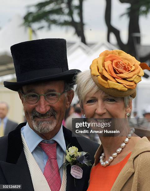 Eddie Jordan and wife Marie arrive on the first day of Royal Ascot on June 15, 2010 in Ascot, England.