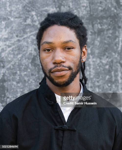 Jumayn Hunter attends the UK premiere of "Yardie" at BFI Southbank on August 21, 2018 in London, England.
