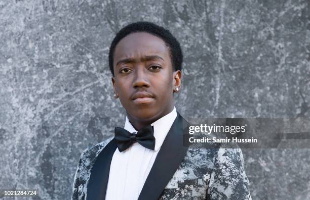 Duramaney Kamara attends the UK premiere of "Yardie" at BFI Southbank on August 21, 2018 in London, England.