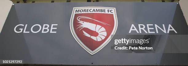 General view of the Globe Arena prior to the Sky Bet League Two match between Morecambe and Northampton Town at Globe Arena on August 21, 2018 in...