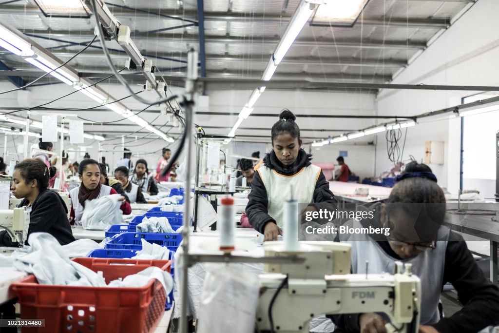 Operations At A Clothing Manufacturing Facility As Export Boom Projected Amid Textile Demand