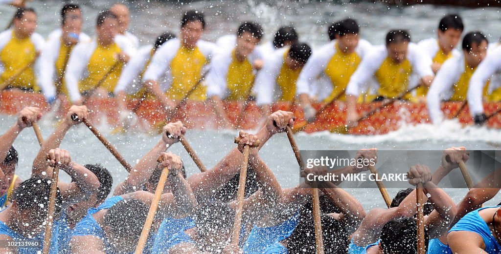 Teams participate in Dragon Boat races a