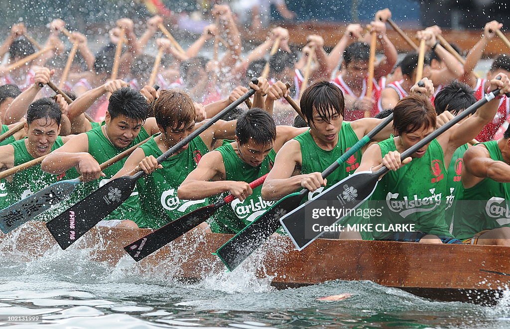 Teams participate in Dragon Boat races a