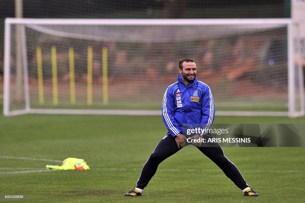 Greece's striker Dimitris Salpingidis st