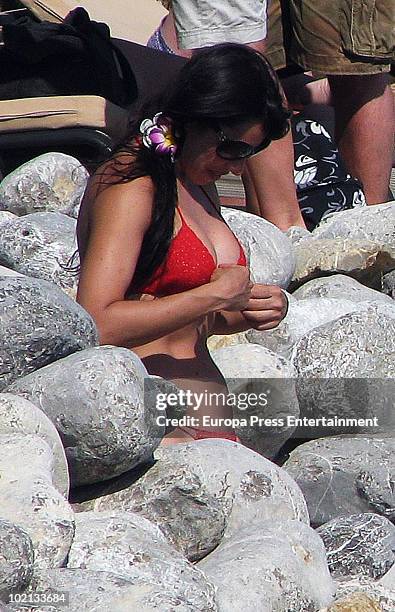 Spanish dancer Marbelys Zamora is seen sighting on June 14, 2010 in Ibiza, Spain.