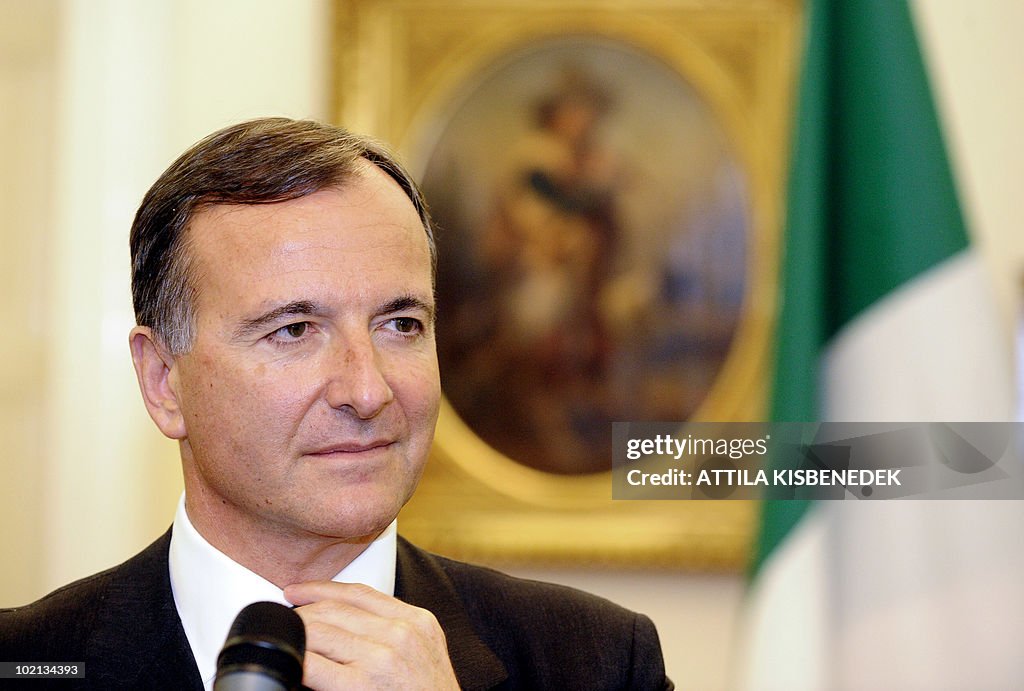 Italian Foreign Minister Franco Frattini