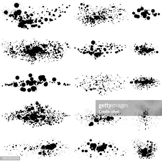 ink splashes - mud splat stock illustrations