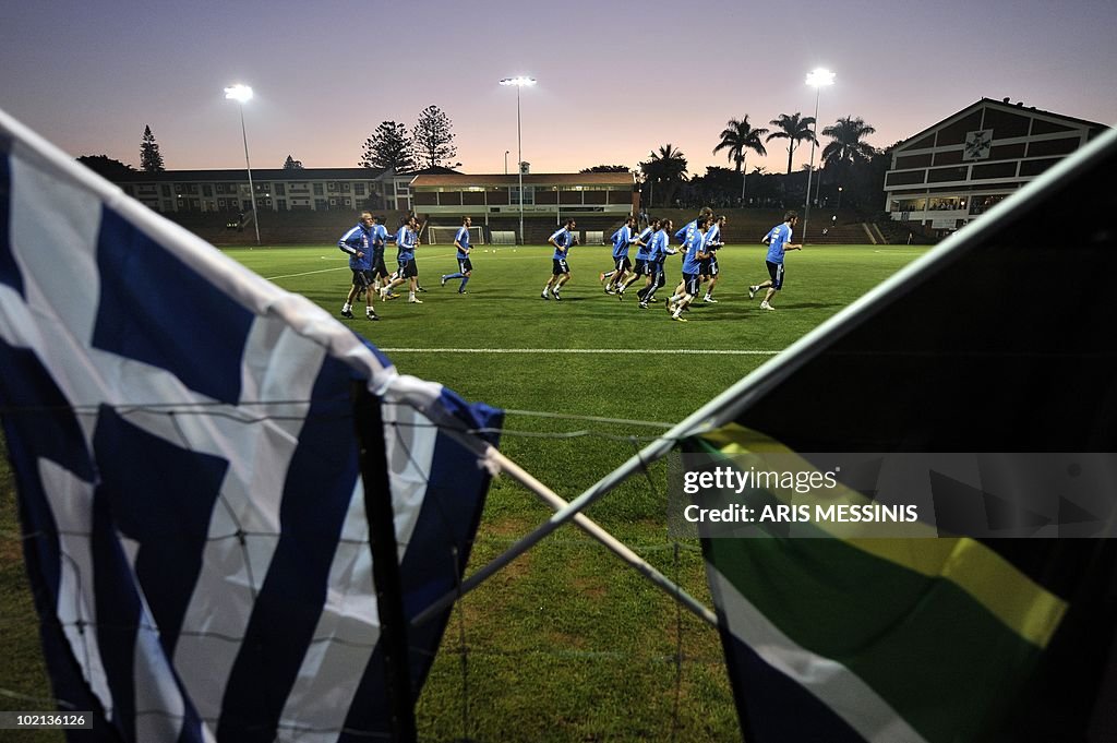 Greece's national football team players