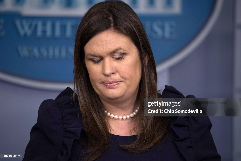 White House Press Secretary Sarah Sanders Holds Briefing At The White House