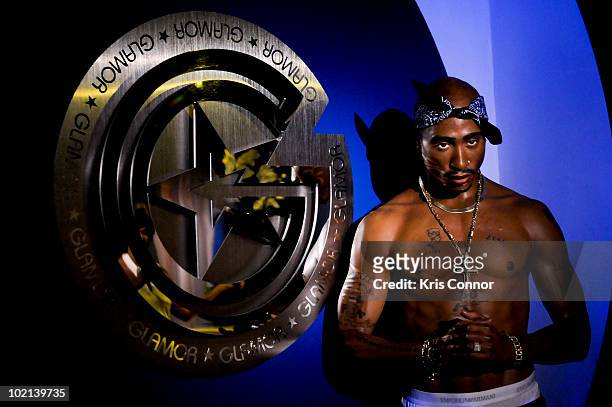 Tupac Shakur wax figure is unveiled at Madame Tussauds on June 16, 2010 in Washington, DC.