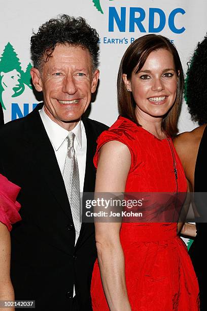 Singer Lyle Lovett and April Kimble attend the 12th annual "Forces for Nature" gala benefit at Pier Sixty at Chelsea Piers on April 15, 2010 in New...
