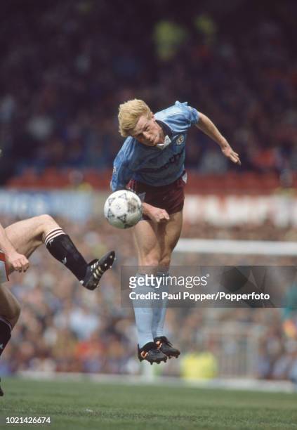 Colin Hendry of Manchester City in action during the Barclays League Division One match between Manchester City and Manchester United at Old Trafford...